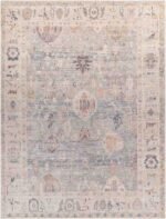 Marlene Traditional Medium Gray/Pale Blue Area Rug - Becki Owens x Livabliss - Image 3