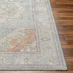 Doria Traditional Light Blue Washable Area Rug - Image 8