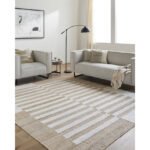 Lev Modern Light Brown/Light Beige Area Rug - Image 2