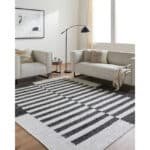 Lev Modern Black Area Rug - Image 2