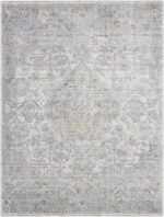 Zerrick Traditional Light Gray Area Rug