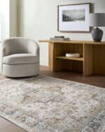 Madai Traditional Cream/Burnt Orange Area Rug - Image 3