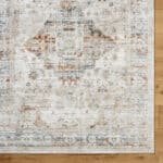 Madai Traditional Cream/Burnt Orange Area Rug - Image 6