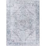 Tamea Traditional Metallic - Silver Area Rug