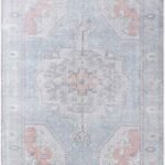 Luisanna Traditional Light Blue Area Rug