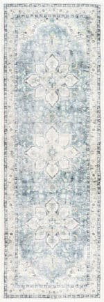 Heiereind Traditional Navy Area Rug - Image 8