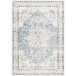 Heiereind Traditional Navy Area Rug - Image 2