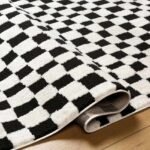 Ilea Modern Black/Ivory Area Rug - Image 5