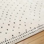 Monisha Modern Ivory/Black Area Rug - Image 4