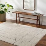 Sheritta Modern Ivory/Black Area Rug