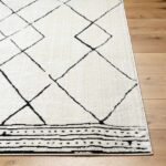 Josue Modern Ivory/Black Area Rug - Image 5