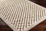 Zechariah Modern Ivory/Brown Area Rug - Image 6