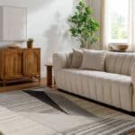 Lollum Modern Metallic - Silver Area Rug