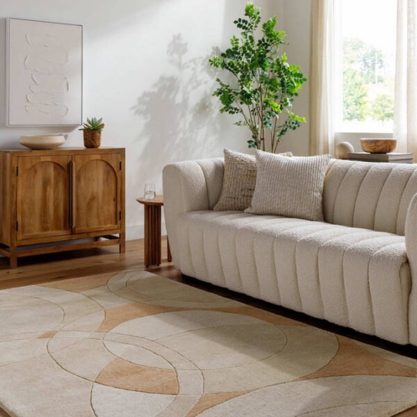 Besancon Modern Camel Area Rug