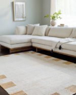 Roselle Cottage Light Silver Area Rug