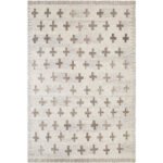 Kashena Modern Ivory/Medium Brown Area Rug - Image 2