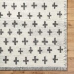 Kashena Modern Ivory/Black Area Rug - Image 7