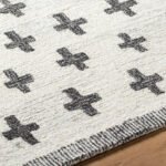 Kashena Modern Ivory/Black Area Rug - Image 3