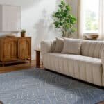 Tim Modern Slate Blue Area Rug
