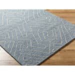 Tim Modern Slate Blue Area Rug - Image 7