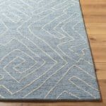 Tim Modern Slate Blue Area Rug - Image 5