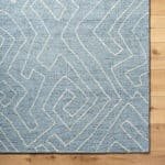 Tim Modern Slate Blue Area Rug - Image 4