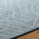 Tim Modern Slate Blue Area Rug - Image 3