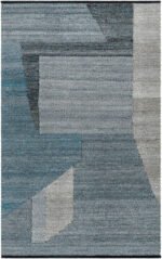Jevon Rustic Slate Blue Area Rug - Image 2