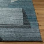 Jevon Rustic Slate Blue Area Rug - Image 3