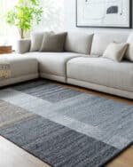 Mischa Rustic Medium Grey Area Rug