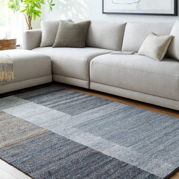 Mischa Rustic Medium Grey Area Rug