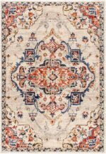 Tyria Traditional Denim Area Rug - Image 2