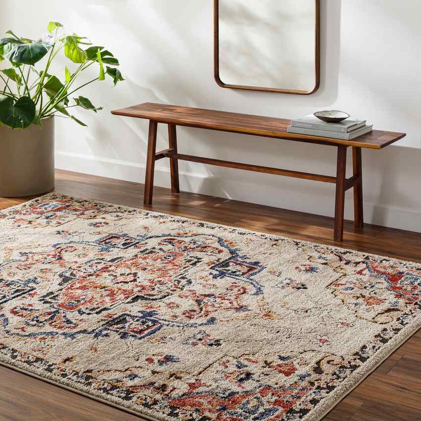AAAB8624-roomscene_201_6818c33c-83f0-4c2e-a59f-522232967f6f-1 Tyria Traditional Denim Area Rug - Image 1