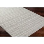 Ishaq Solid and Border Ivory/Tan Area Rug - Image 5