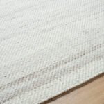 Janmichael Solid and Border Gray/Ivory Area Rug - Image 3