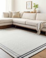 Janmichael Cottage Light Silver/Black Area Rug