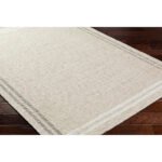 Janmichael Solid and Border Light Beige Area Rug - Image 5