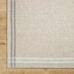 Janmichael Solid and Border Light Beige Area Rug - Image 7