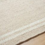 Janmichael Solid and Border Light Beige Area Rug - Image 3