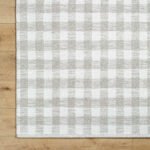 Jamaris Solid and Border Light Grey Area Rug - Image 7