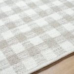 Jamaris Solid and Border Light Grey Area Rug - Image 3