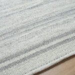 Janmichael Solid and Border Gray Area Rug - Image 3