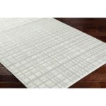 Ishaq Solid and Border Light Grey Area Rug - Image 5