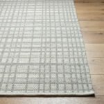 Ishaq Solid and Border Light Grey Area Rug - Image 4