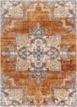 Jerria Traditional Denim/Light Gray Area Rug - Image 2