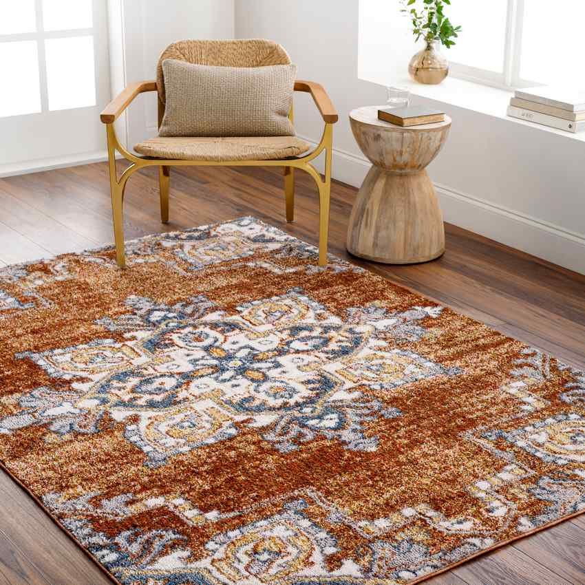 AAAB8742-roomscene_201_8a61762b-c064-4efc-8688-995e484b9328-1 Jerria Traditional Denim/Light Gray Area Rug - Image 1
