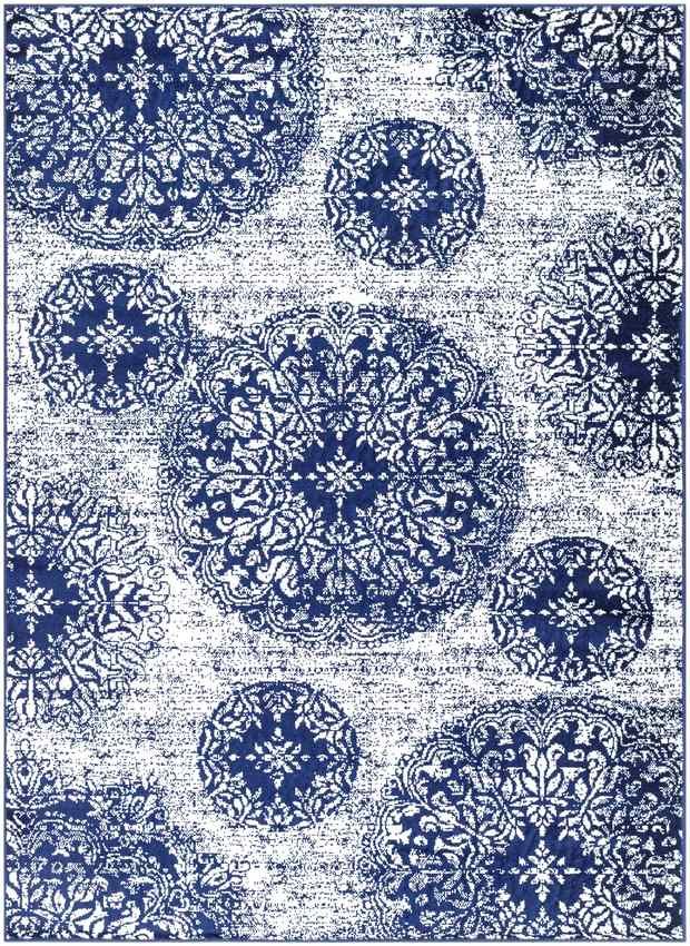 AAAB8748-5373_7cfe9538-80af-49e4-835e-6784f5fd3658-1 Marieann Bohemian Dark Blue Area Rug - Image 1