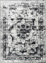 Hubert Traditional Black Area Rug - Image 6