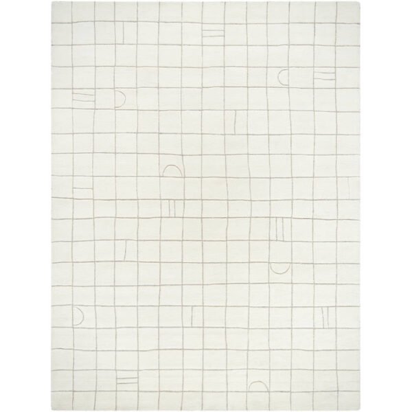 Leshawn Modern Light Silver Area Rug