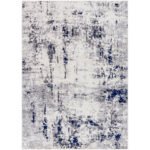 Ommeren Modern Dark Blue Area Rug